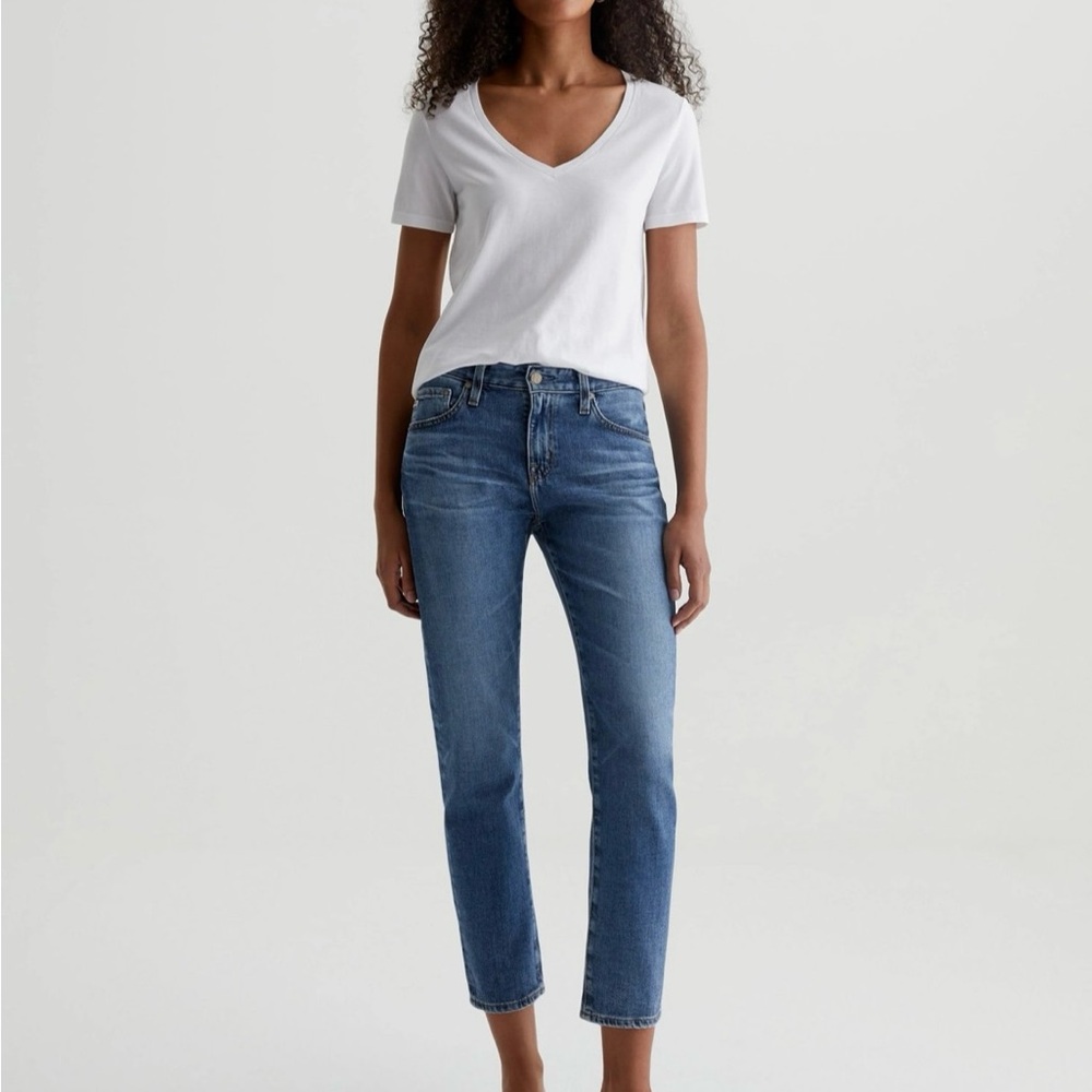 AG ex boyfriend Hudson crop jeans